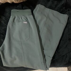 Figs scrubs flare bottom